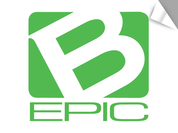 Large B-Epic Logo Decal - Green (~11" H x ~12 W)