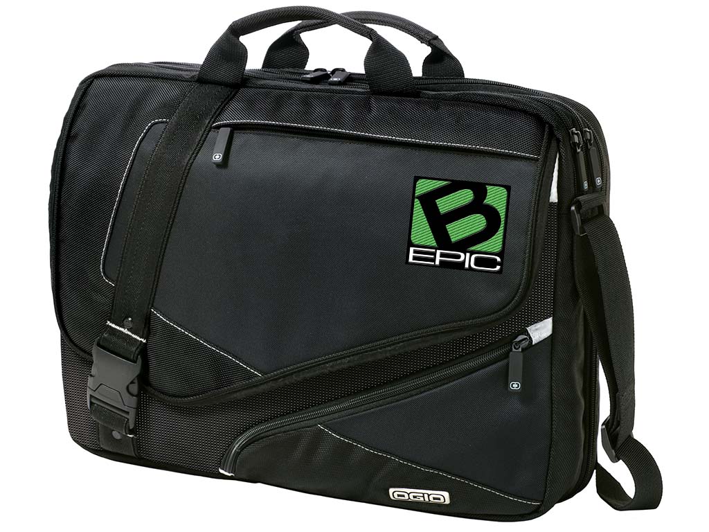 Ogio Modern Tech Briefcase with B Epic Patch B Epic Gear