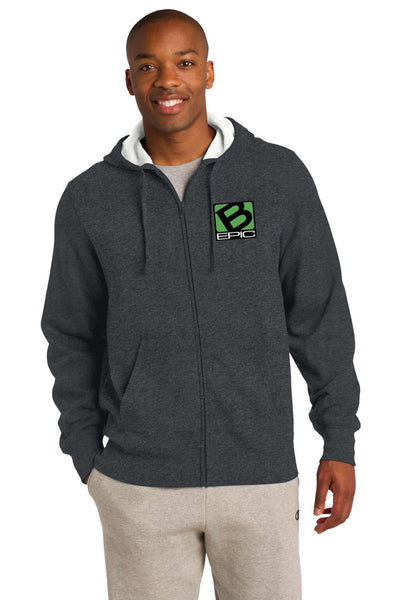Full-Zip Hooded Sweatshirt with B-Epic Patch