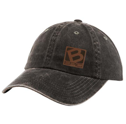 B-Epic Lifestyle Cotton Twill Cap with Leather Patch